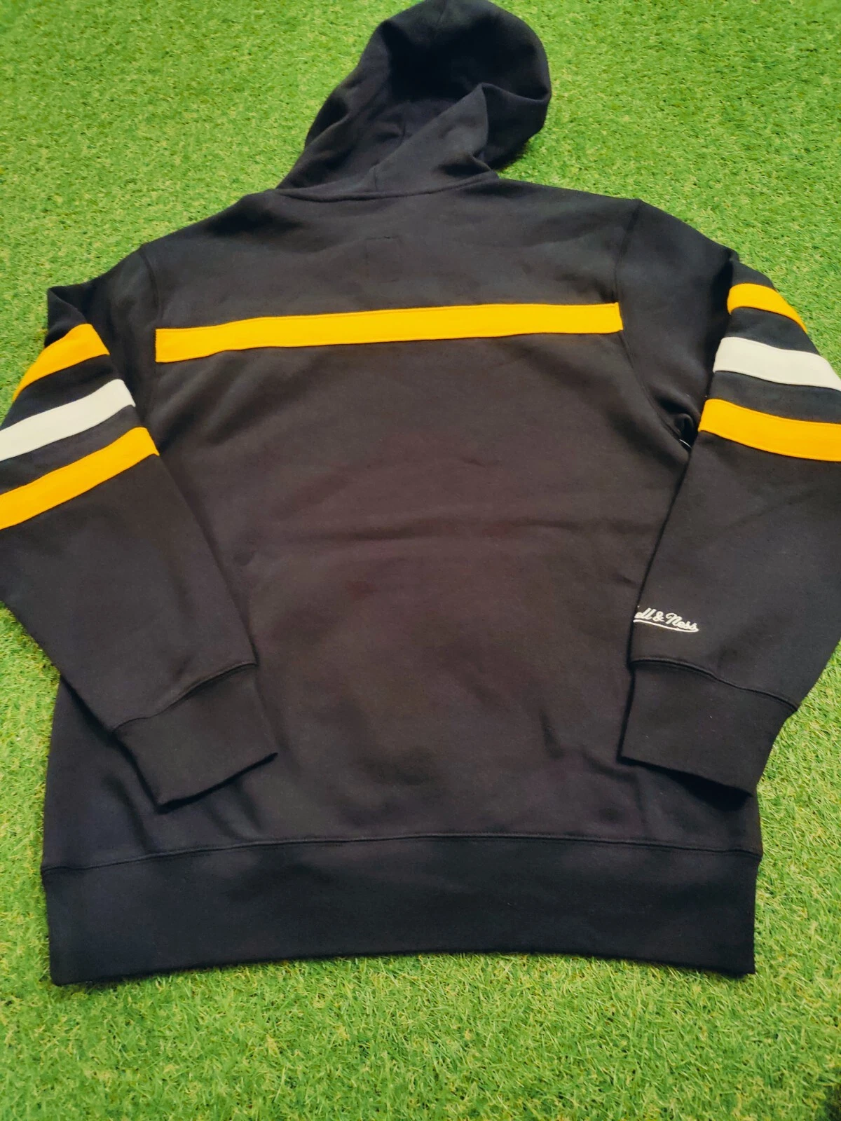 Mitchell & Ness Black Pittsburgh Penguins Head Coach Felpa con Cappuccio Uomo Medium Nuova