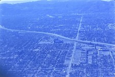 35mm Slide 1969 Aerial View of May Co & Sears Tower at North Hollywood CA Rare