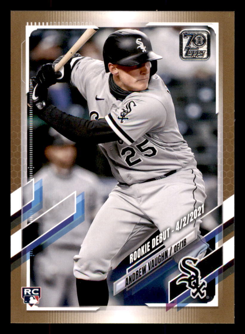 2021 Topps Update Gold #US140 Andrew Vaughn Chicago White Sox
