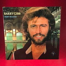 BARRY GIBB Now Voyager 1984 UK vinyl LP + INNER  Olivia Newton-John Bee Gees