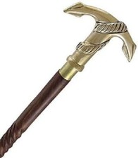 Walking Stick Brass Anchor Antique Head Handle Derby Cane Royal Unisex