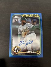 2024 Topps Chrome Update - Blue Auto Refractor #RA-DS Devin Sweet /150. Oakland 