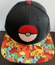 NEW! Pokemon Poke Ball Baseball Hat Cap Bioworld OSFM