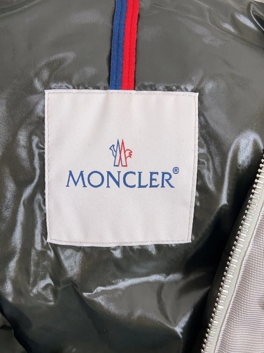 Piumino MONCLER KERNCI 1 nylon bianco H20911A00244 cappuccio collo macchia