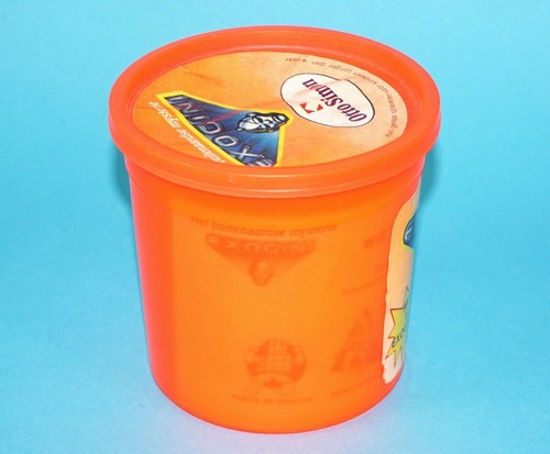 EXOGINI TUB BOX COMPLETE CONTENTS 10 FIGURES ORANGE TRANSPARENT 1980s OTTO SIMON - Picture 3 of 7