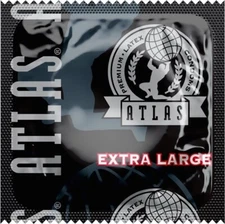 Atlas Extra Large (XL) Silky Smooth Premium Latex Lubricated Bulk Condoms