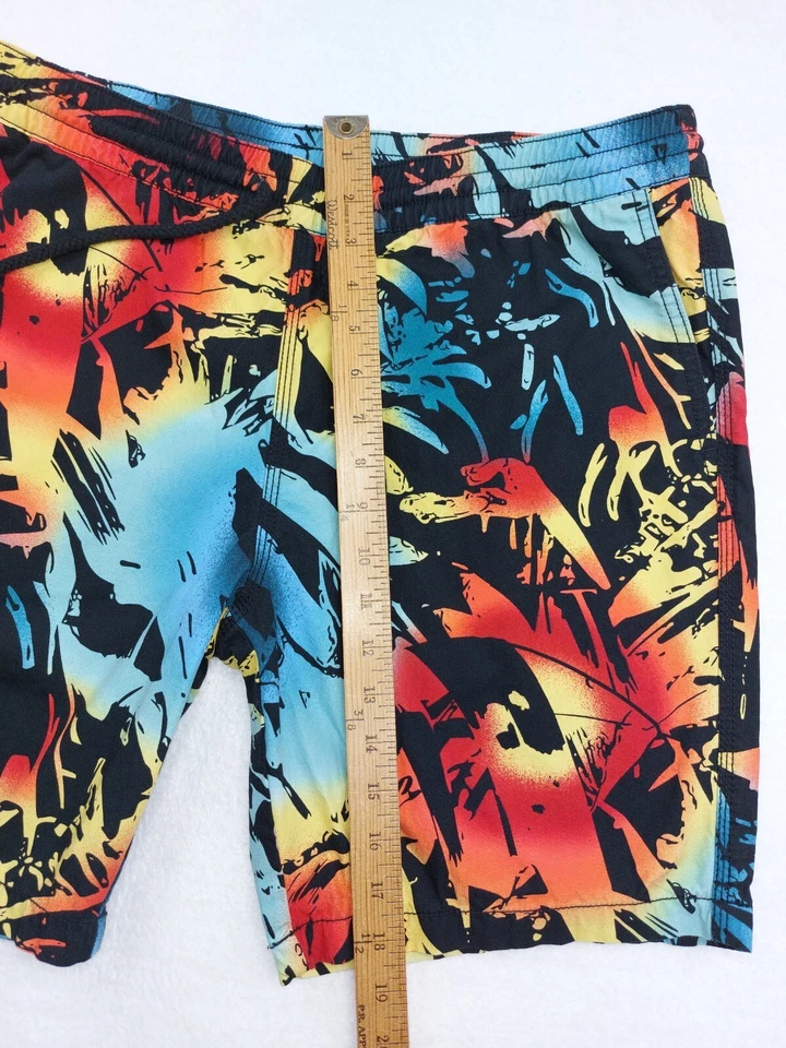 Pantalones Cortos Mossimo Bañador Para Hombres 36 Medianos Traje de Piscina Tropical Hawaiano Surf Playa Foto 4 de 4