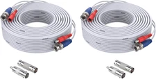 2 Pack Security Camera Cable 30M/100Ft All-In-One BNC Video Power Cables, Extens
