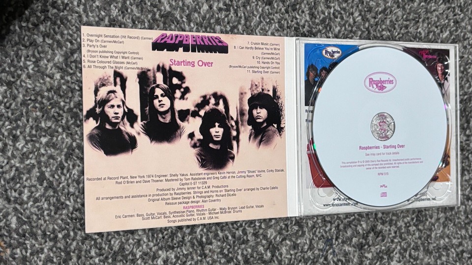 RASPBERRIES Starting Over CD Import RARE eBay