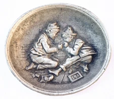 Vintage Cast Aluminum Ashtray Bad Boys Smoking - Ashtray with Children Smoking