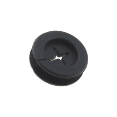 10X FIX-GR-68 Tülle mit Trennwand ØÖffn.Mont: 12,1mm ØÖffn: 6mm Gummi FIX&FASTEN