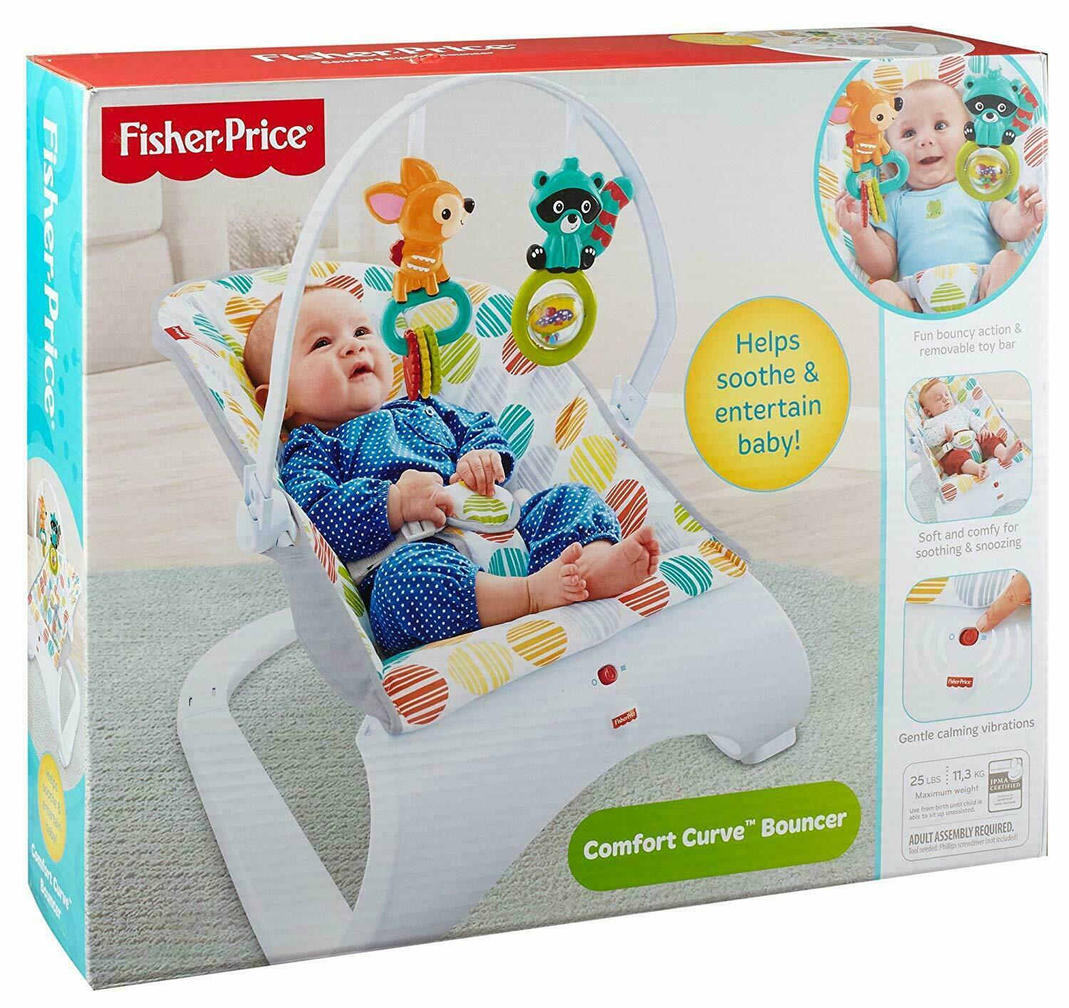 SDRAIETTA PER BEBE' CONFORT CURVE BOUNCER FISHER PRICE GBFDG32