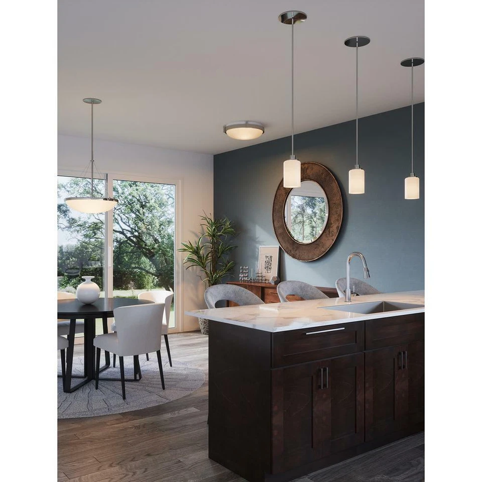 Design House Aubrey 587352 Satin Nickel 1-Light 5" Wide LED Mini Pendant - Image 3 of 4