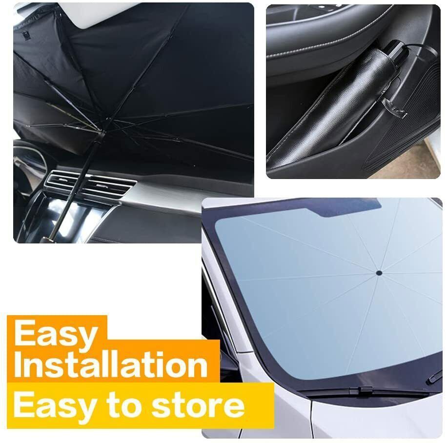 Car Windshield Umbrellas, Car Windshield Sun Shade Umbrella For Front Windows At ₹ 180/piece | Car Shade In Surat | ID: 2854617175388 - Foto 9