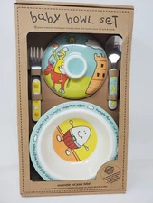 Sugar Booger by ORE Humpty Baby Bowl Set Suction Bowl Lid Fork Spoon New In Bx