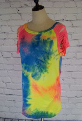 Tie Dye Short Sleeve Top