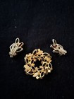 D&E Juliana  Fall Autumn wreath brooch, and matching  clip earrings unsigned  ￼ — photo 2