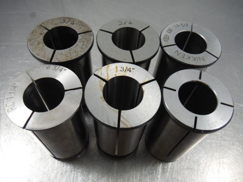 Power Milling Collets QTY6 1.25" OD 0.75" ID (LOC2050A) - 第 1/3 張圖片