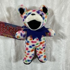 Vtg Grateful Dead Peggy O 7" Bean Bear Plush Stuffed Animal Liquid Blue NWT
