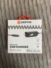 GRIFFIN PowerJolt Car charger -MFI-CERTIFIED- 12 Watt with lightning connector.