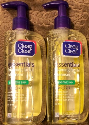 clean & clear face wash for sensitive skin