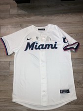 Miami Marlins MLB Baseball Nike Premier Jersey Youth Large L 14-16 NEW