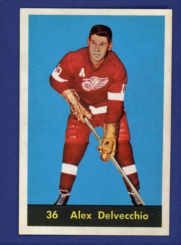 1960 Parkhurst Alex Delvecchio #36 NM MT
