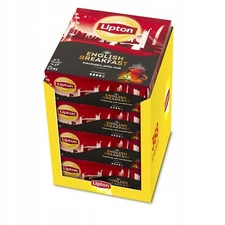 4 x Lipton  ENGLISH BREAKFAST - Black Tea 4 x 92 Teabags 184g / 6.49oz