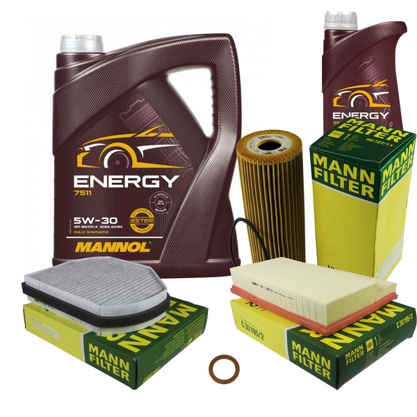 Inspektionspaket 6L Energy 5W-30 FüR Mercedes C-Klasse W202 Clk C208 200 230-image