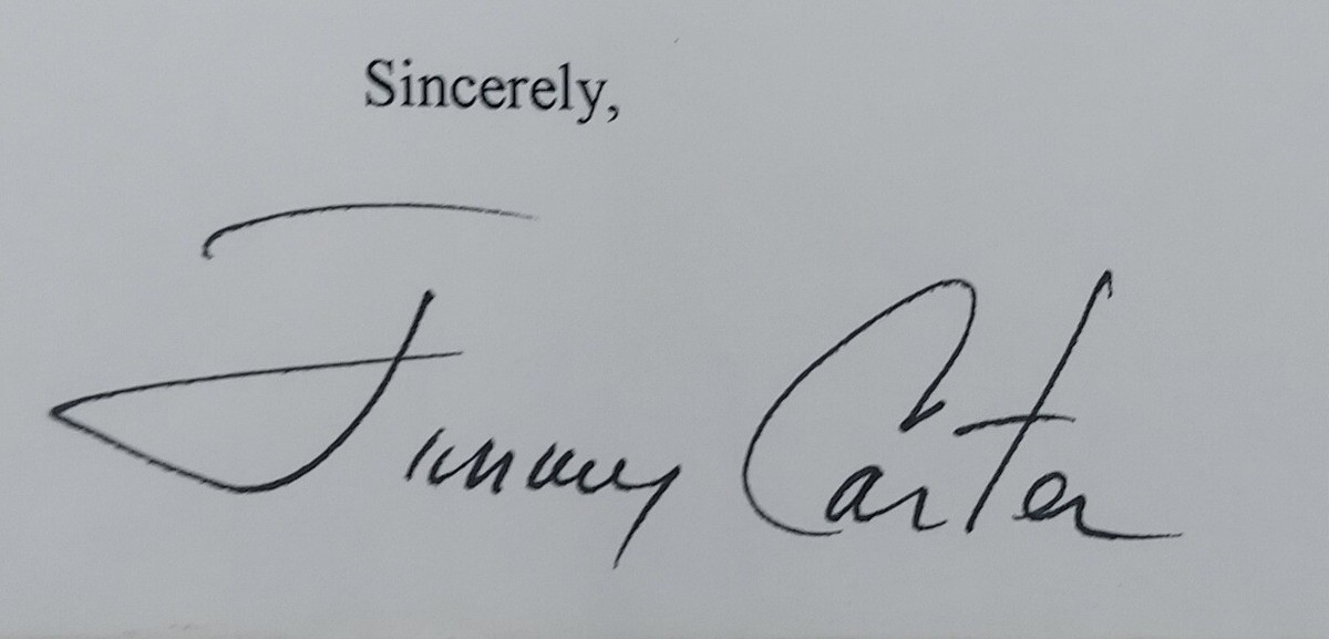 n*r様 カーター大統領 直筆サイン 証明書付き JIMMY CARTER AU Amazon.com: HWC Trading US President Jimmy Carter Autograph
