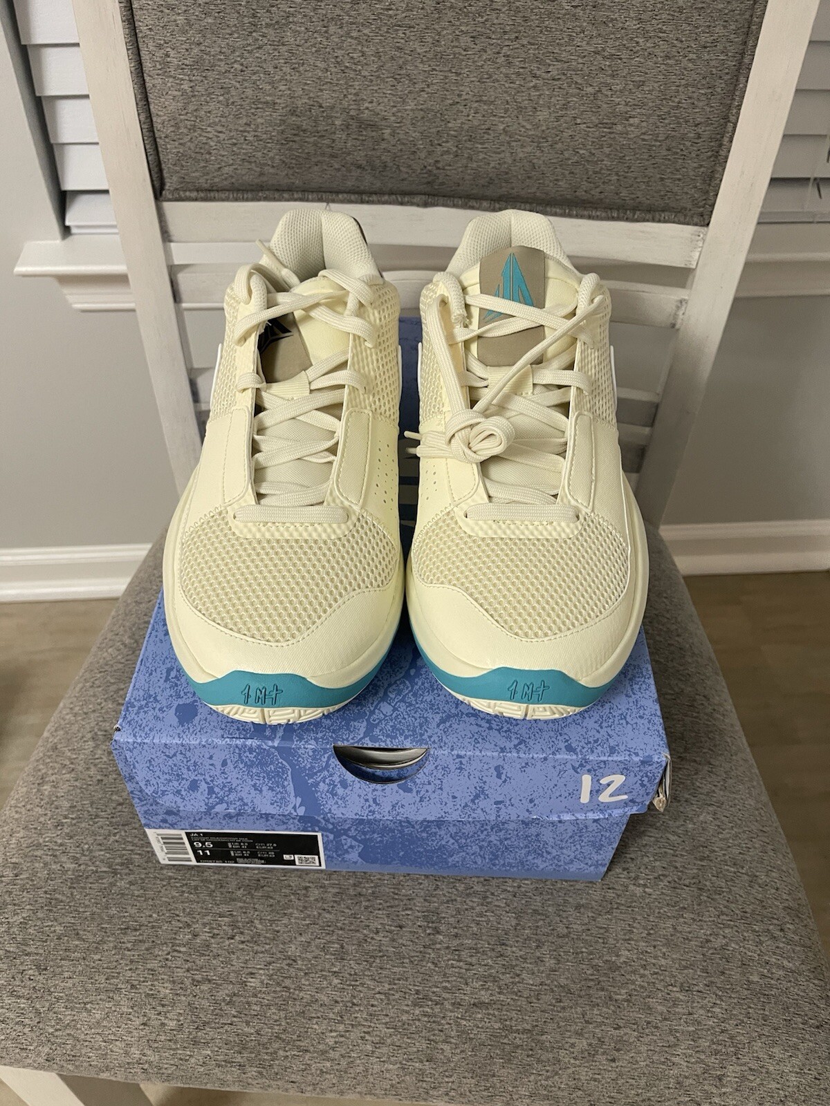 Nike Ja 1 Seasonal Vacation Coconut Basketball Shoes Men's Size 9.5 DR8785-102