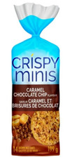 Pasteles de arroz integral Quaker Crispy Minis con sabor a chispas de chocolate caramelo, 199 g