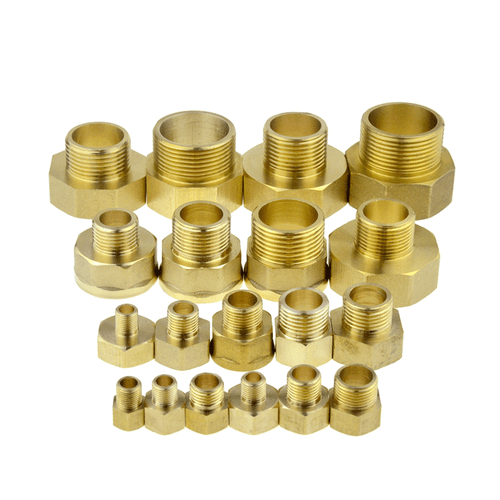Brass Female to Male Threaded Hex Pipe Fitting Water Adapter Coupler Connector - Picture 3 of 19