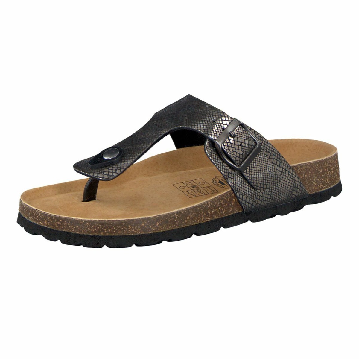 Flip Flops Sommerkind Zehentrenner Braun CAMPRELLA Zehentrenner