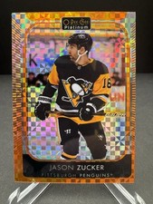 2021-22 O-pee-chee Jason Zucker Orange Checkers 22/25