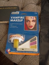 Vintage Rite-Aid Halloween Vampire Makeup And Fangs. Original Package Sealed