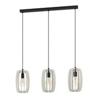Moderne Skandinavische HäNgelampen 3X40W/E27 IP20 In Schwarz Und Grau