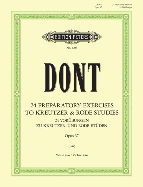 24 preparatory exercises to Kreutzer  Rode Studies Op. 37 9790014017842