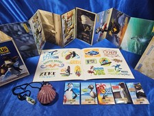 Surfs Up Movie Promo 2007 Lot Big Zs Shell Necklace Post Card Set Sticker Pins