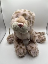 Ganz Webkinz Strawberry Cloud Leopard HM466 Pink Brown Spots Plush No Code