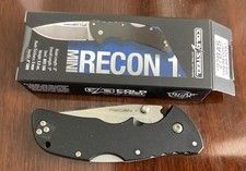 Cold Steel Mini Recon 1 Folding Knife 3" AUS-10A Steel Blade Black GRN Handle