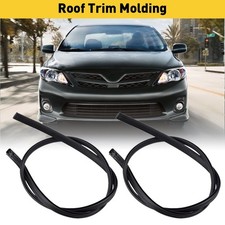 Fit For 2009- 2013 Toyota Corolla Set Of 2 Black Roof Trim Molding Kit 2010 2012 Fit For 2009- 2013 Toyota Corolla Set Of 2 Black Roof Trim Molding Kit 2010 2012