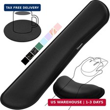 Upgrade Enlarge Silky and Superfine Fabric Gel Memory Foam Keyboard Wrist Rest S