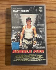 Rumble Fish VHS Francis Ford Coppola Matt Dillon Mickey Rourke CBS FOX Video