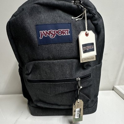 JanSport Black  Denim Backpack JS0A4QVA85W Adjustable Backpack Straps Unisex