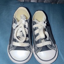 Converse Chuck Taylor All Star Black Canvas Baby Sneakers Size 5 7J235