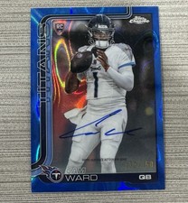 2025 Topps Chrome Cam Ward Auto Blue /150 Lava Refractor Rc