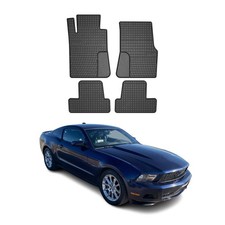Omac Floor Mats Liner For Ford Mustang 2004-2014 Black Rubber All-weather 4 Pcs Omac Floor Mats Liner For Ford Mustang 2004-2014 Black Rubber All-weather 4 Pcs