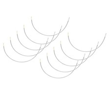 6 Pairs Silver Bra Underwire Replacement Bra Wires Nylon Coated Lingerie