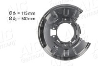 AIC Spritzblech, Bremsscheibe 55910 FüR BMW